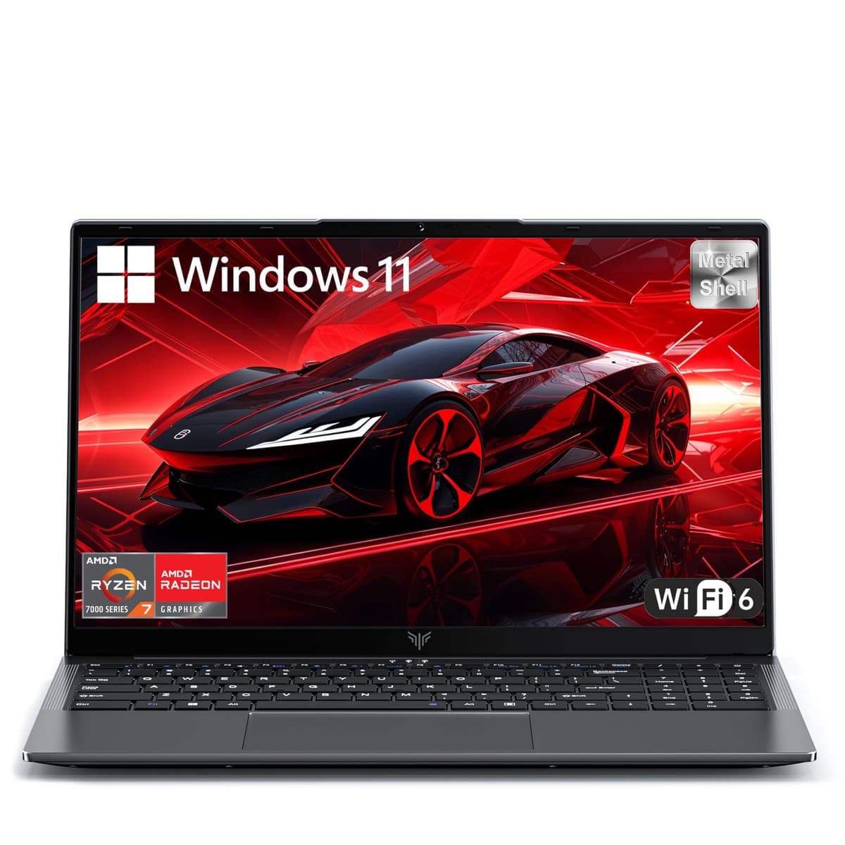 MALLRACE Laptop para juegos 2026 con procesador AMD Ryzen 7 7730U (hasta 4.5 GHz, 8 núcleos/16 hilos), 16 GB RAM DDR4,512 GB SSD, gráficos AMD Radeon, Wi-Fi 6, pantalla IPS de 15.6", cámara web, Windows 11 (para edición de video) 7730U-15.6IN