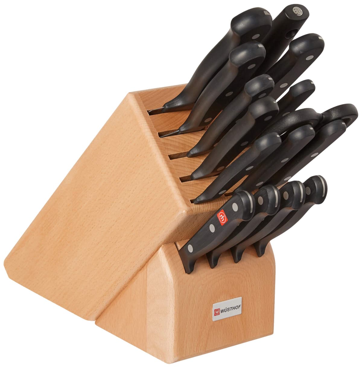 Wüsthof Gourmet Set de cuchillos con bloque de haya 8516