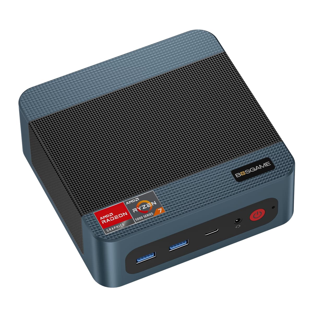 BOSGAME P3 Lite Mini PC para Juegos Ryzen 7 6800H, Gráficos Radeon 680M, 24GB RAM DDR5, SSD 1TB PCIe 4.0x4, Triple Pantalla (HDMI/DP/USB4), USB4 8K 60Hz, WiFi 6E, BT5.2, Doble LAN 2.5GbE