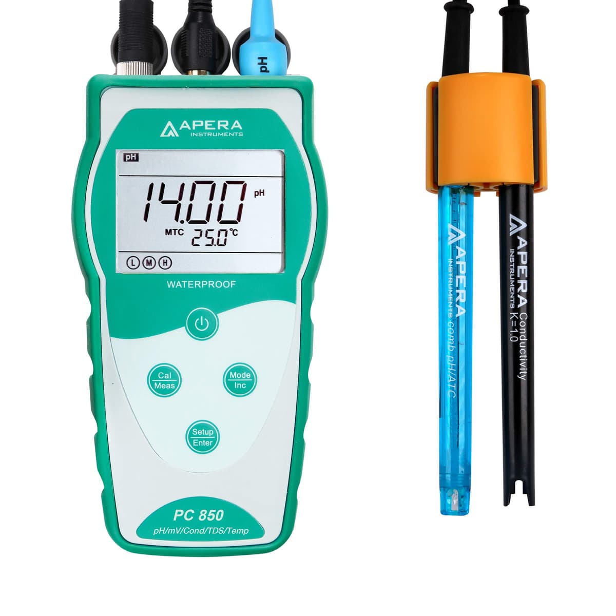 Apera Instruments PC850 Metro portátil pH/Conductividad (AI5514)