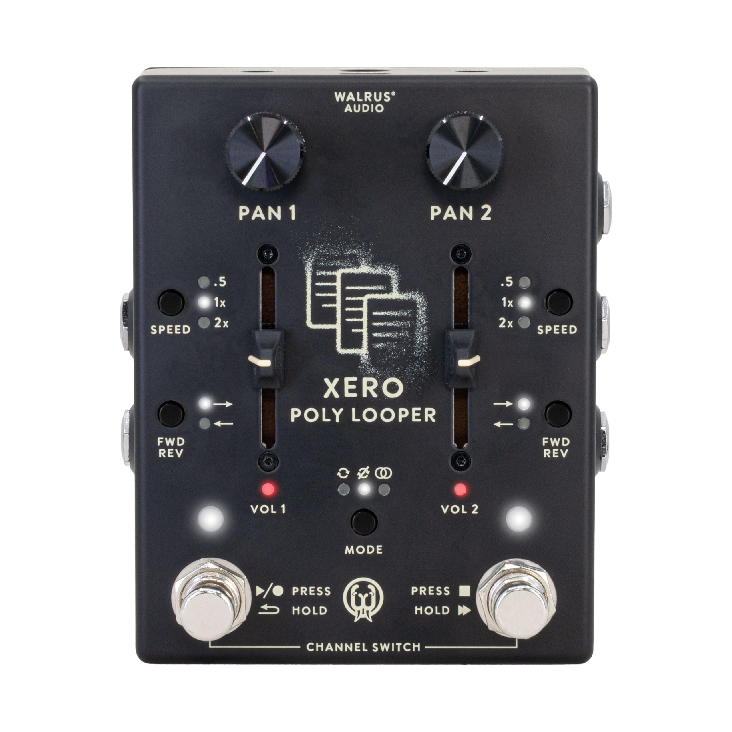 Walrus Audio Xero Polylooper, negro 900-1097BK