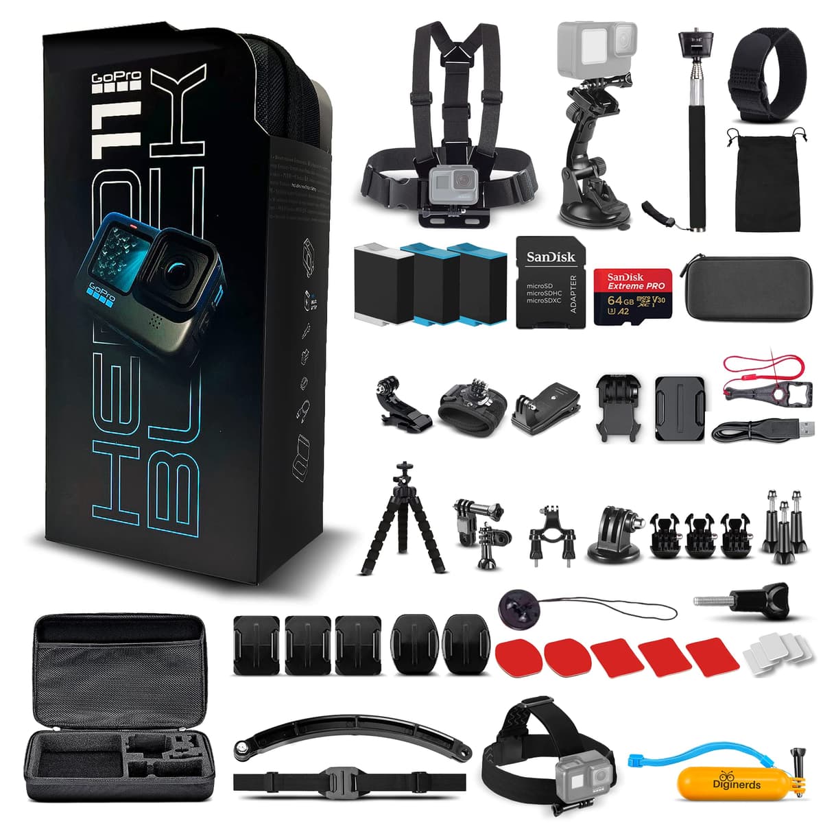 GoPro HERO11 Black + 64GB microSD + Kit de 50 accesorios y 2 baterías extra CHDHX-1101-XX_EDI_4