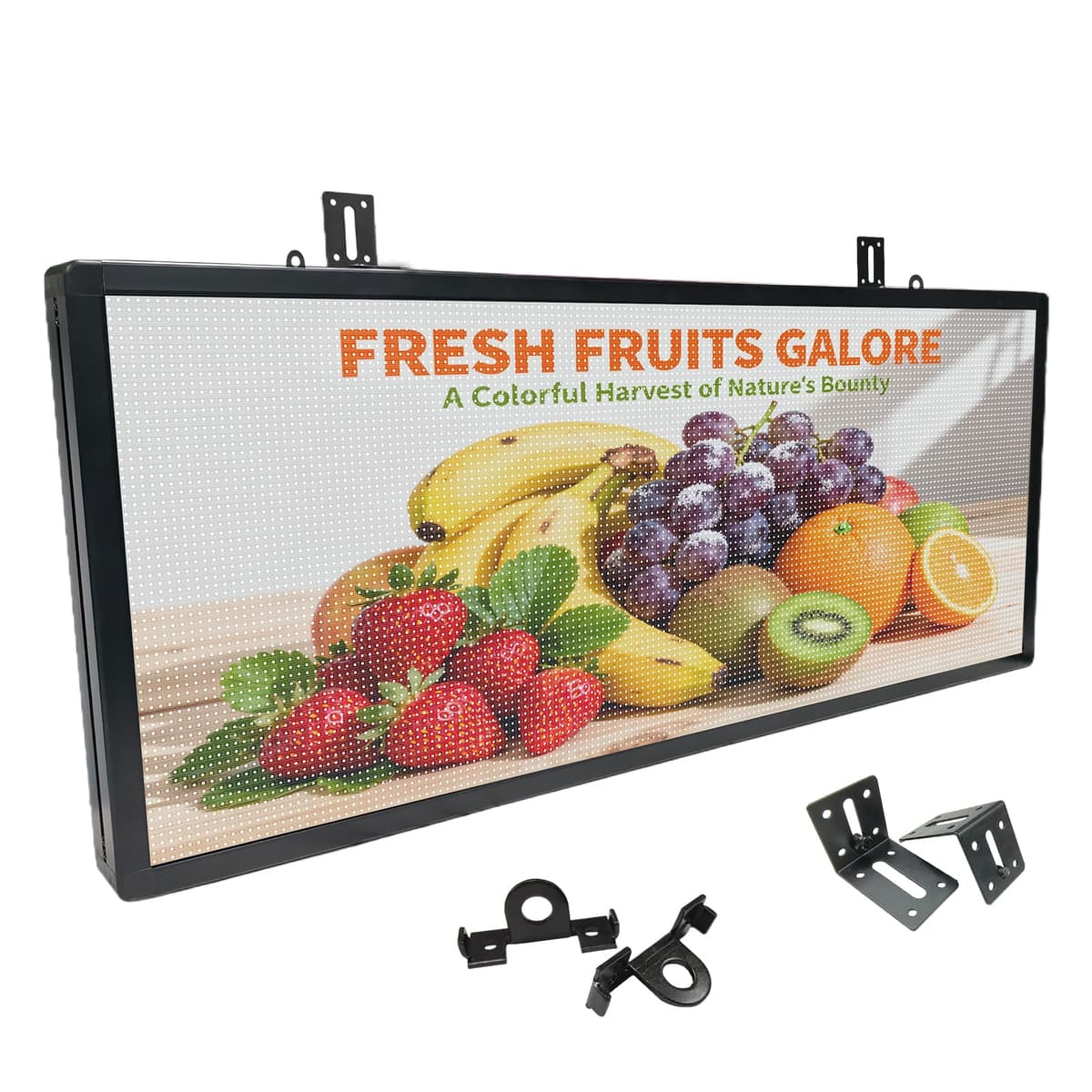 YiAegisyn Letrero LED Programable P6 40"x17" Exterior, Impermeable con WiFi para Texto/Imagen/Video YTP652