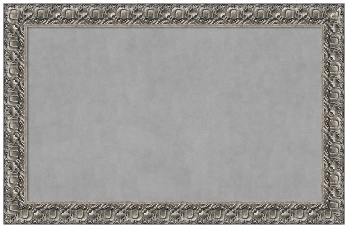 Amanti Art Silver Framed Magnetic Board 30x46 Large Vision Board 28588193146