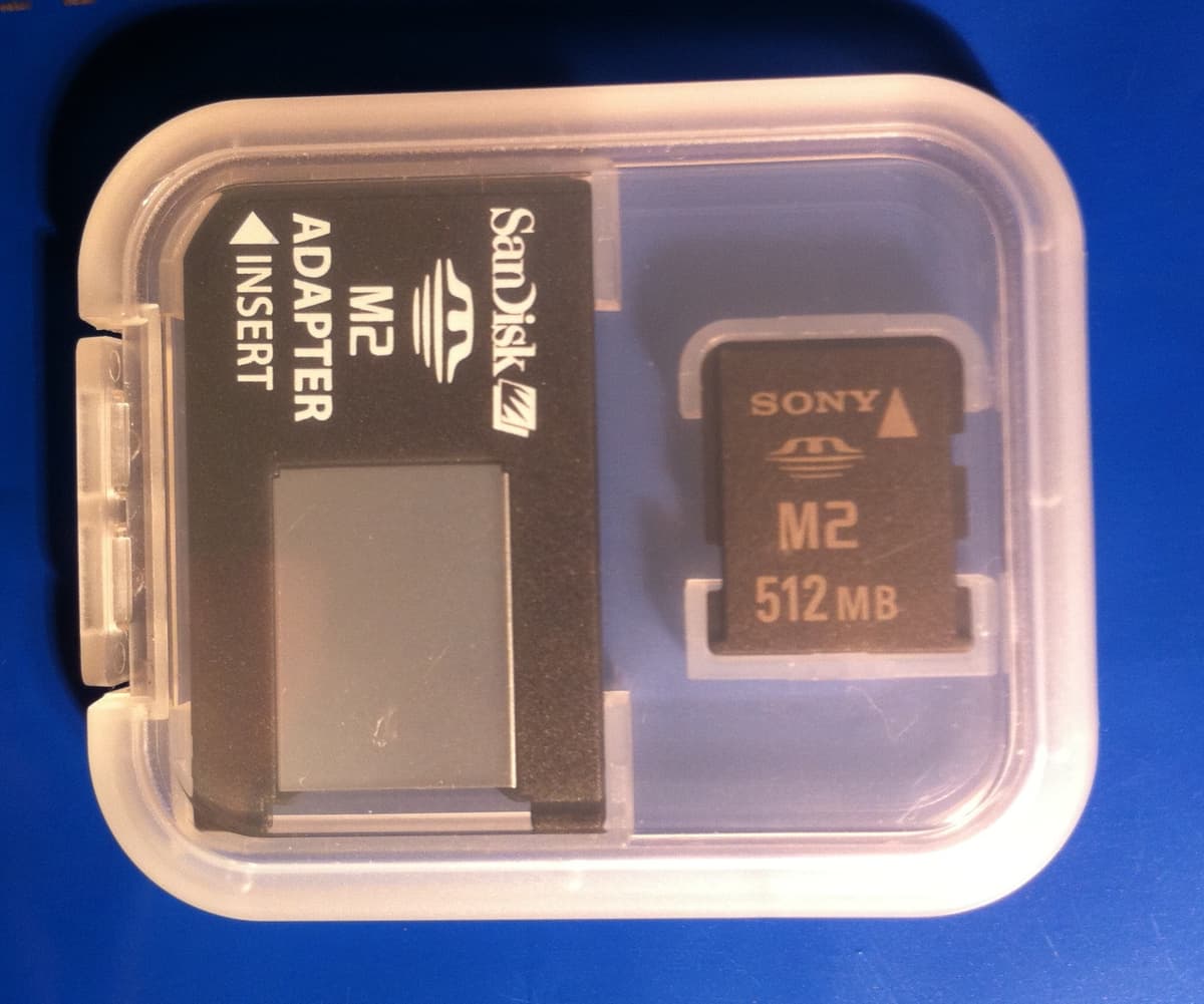 Sony - Tarjeta de memoria flash (incluye adaptador) - 512 MB - Memory Stick Micro (M2) MSA512A