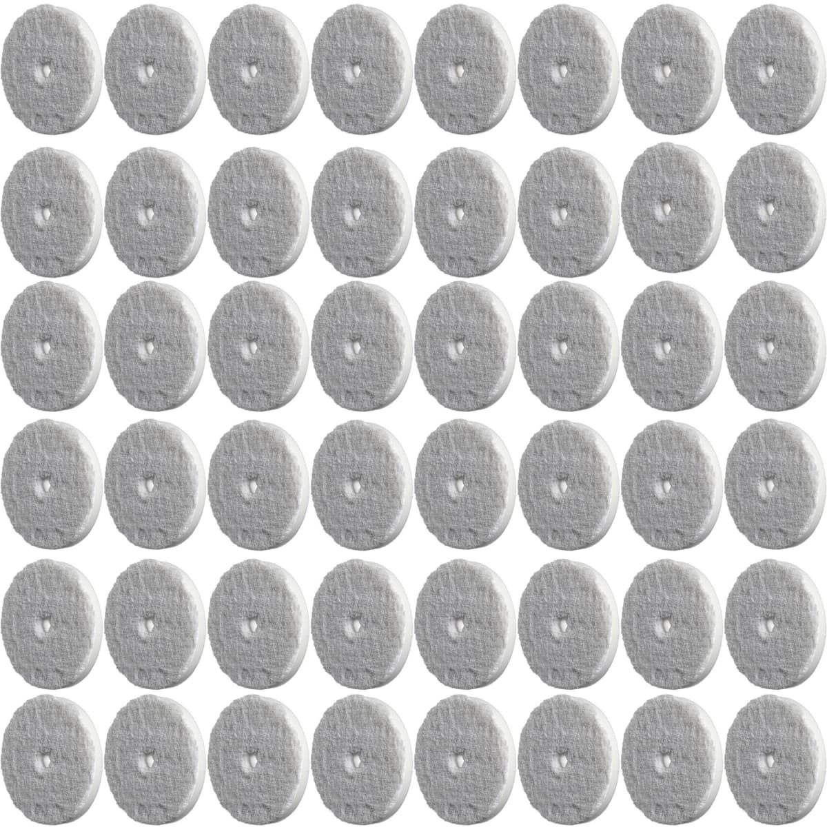 RUPES 85mm Pack x48 - Pads microfibra D-A ULTRA-FINE (blanco) para respaldo 3" 9.MF80S