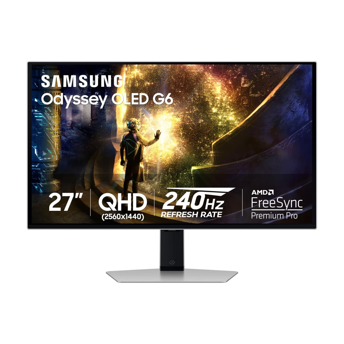 Samsung 27" Odyssey OLED G6 (G61SD) QHD QD-OLED 240Hz 0.03ms FreeSync Premium Pro, 3 años LS27DG610SNXZA