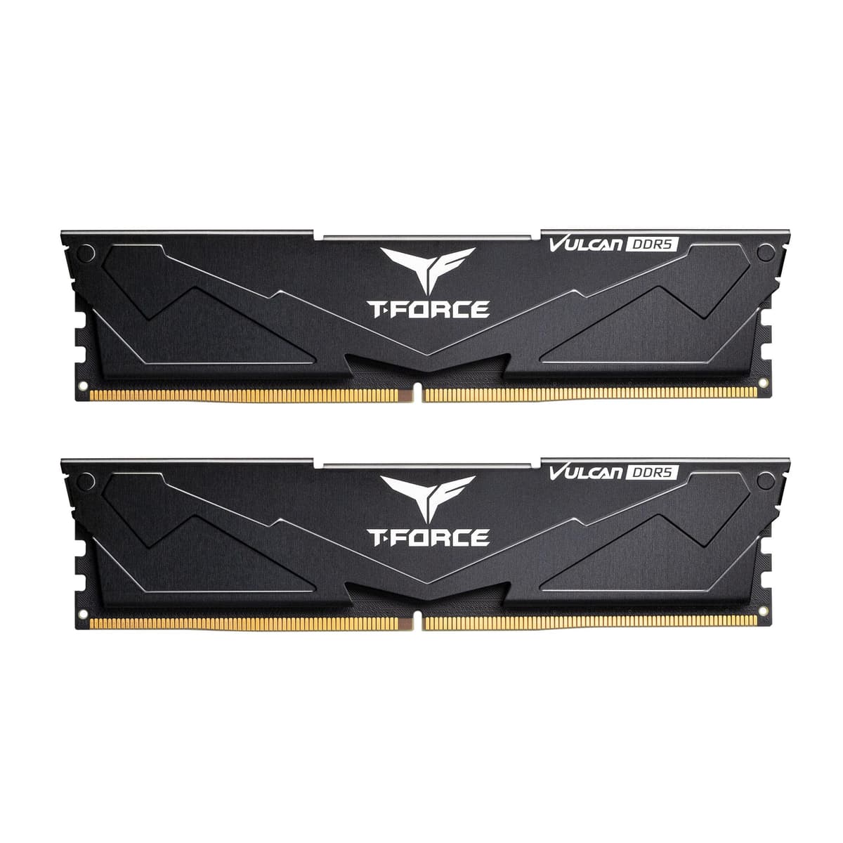 TEAMGROUP T-Force Vulcan DDR5 32GB (2x16GB) 6400MHz (PC5-51200) CL32 Módulo de Memoria RAM para Escritorio Serie 600/700 Chipset XMP 3.0 Negro FLBD532G6400HC32ADC01