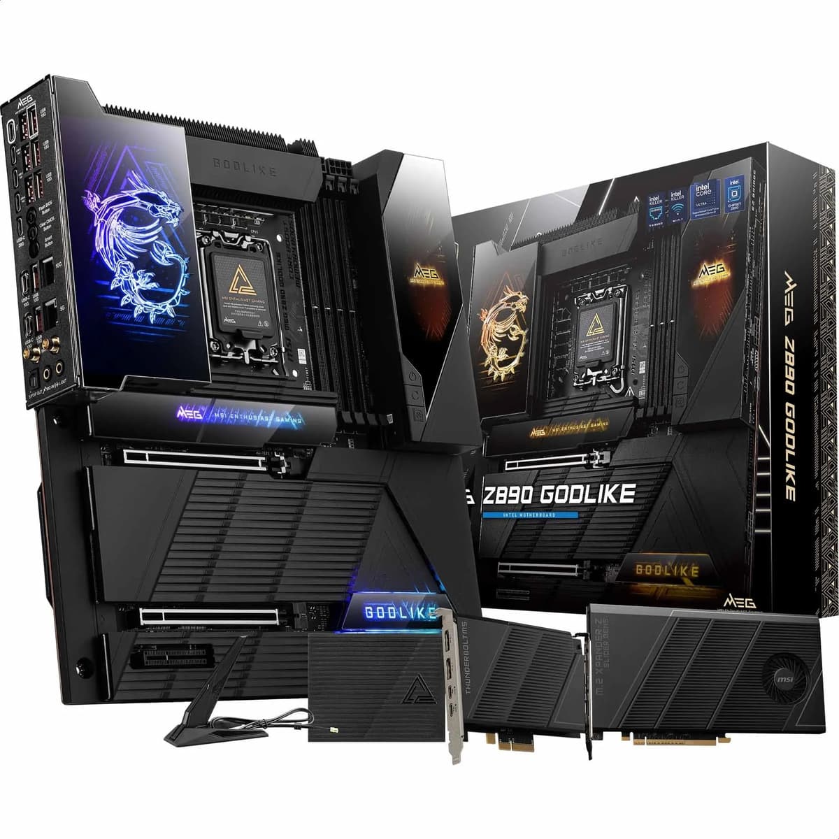 MSI MEG Z890 GODLIKE - E-ATX, DDR5 (9200+ OC), M.2 & PCIe 5.0, Thunderbolt 5, Wi-Fi 7, 10G LAN