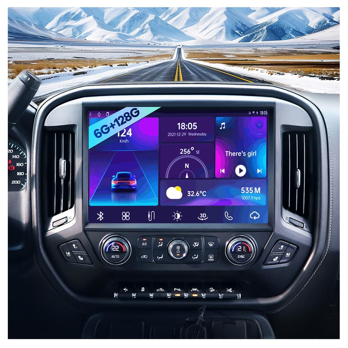 LASERTAIL Radio Android 13 13.1" 2K para Chevy Silverado/GMC Sierra 2014-2018 con CarPlay inalámbrico y cámara 1080P 63328095-36dd-41b3-9b14-a00e4202dd13