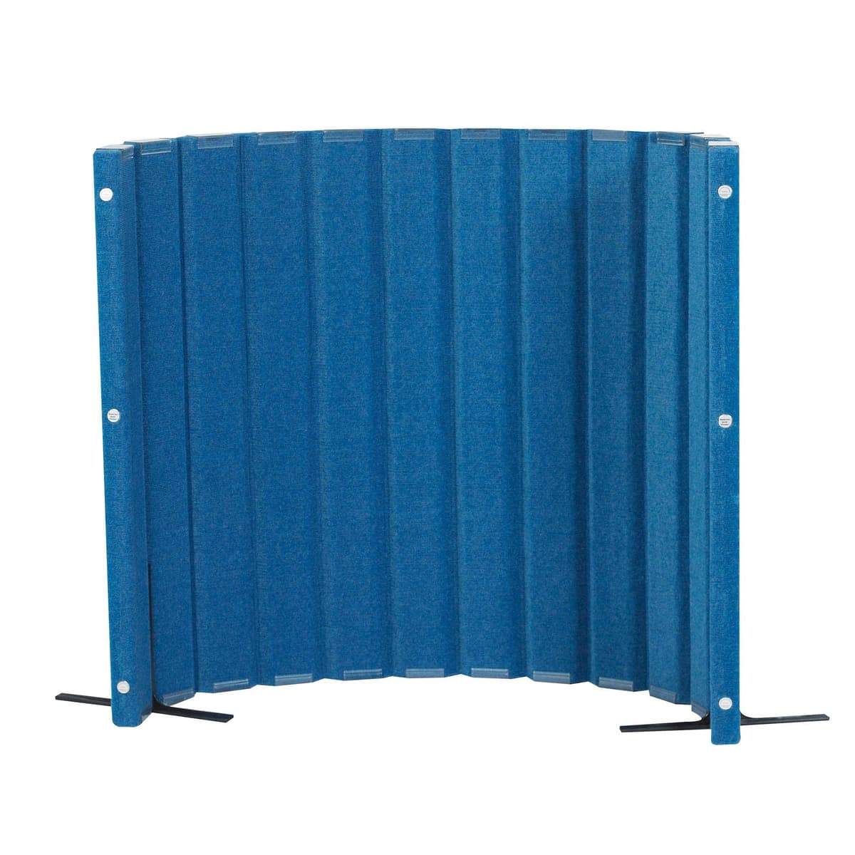 Angeles Divider silencioso 48" x 6' con paneles absorbentes de sonido, mampara divisoria independiente, azul AB8450PB
