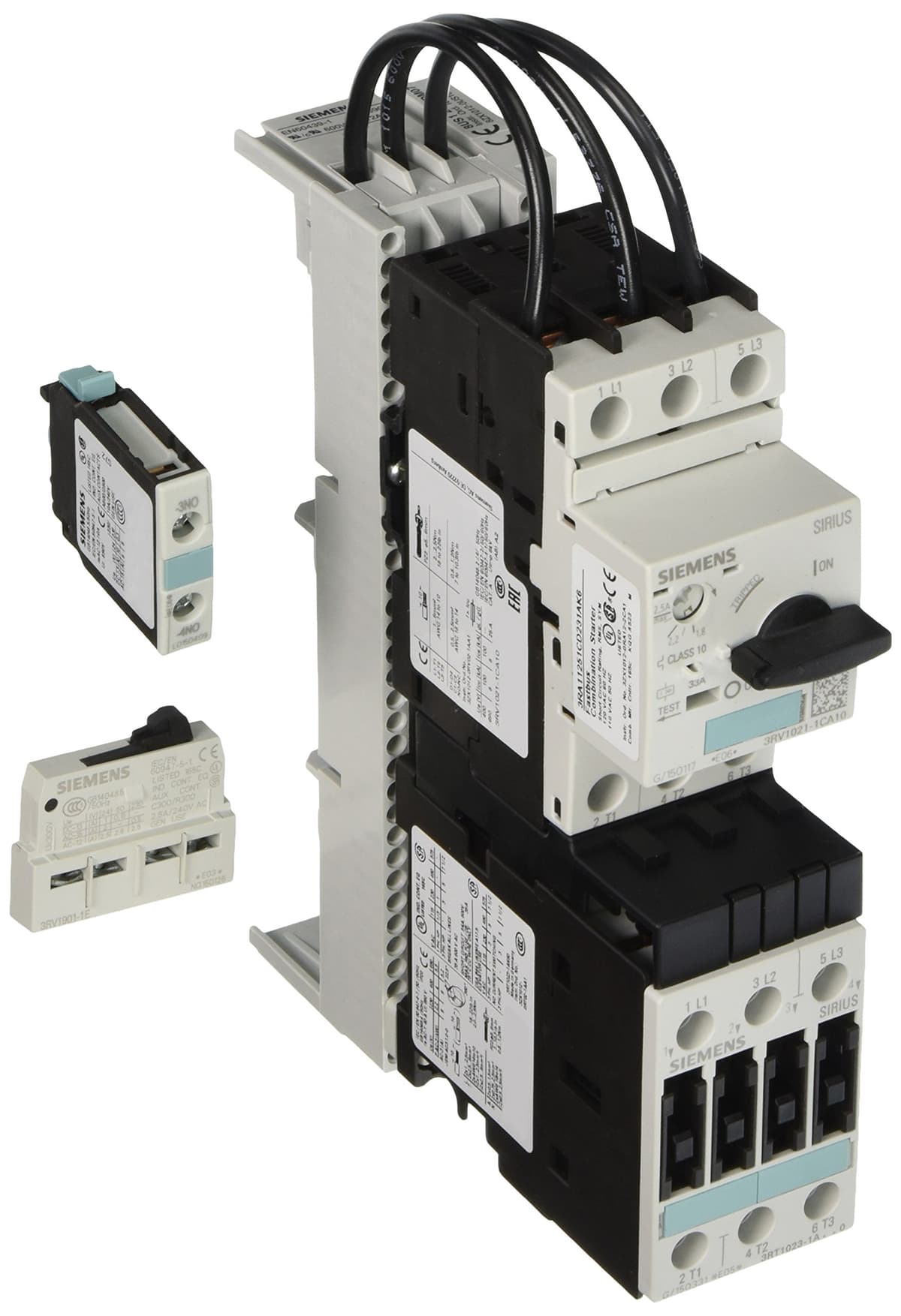 Siemens 3RA11 25-1CD23-1AK6 Combination Starter unidad completa S0 bobina AC 1.8-2.5 FLA