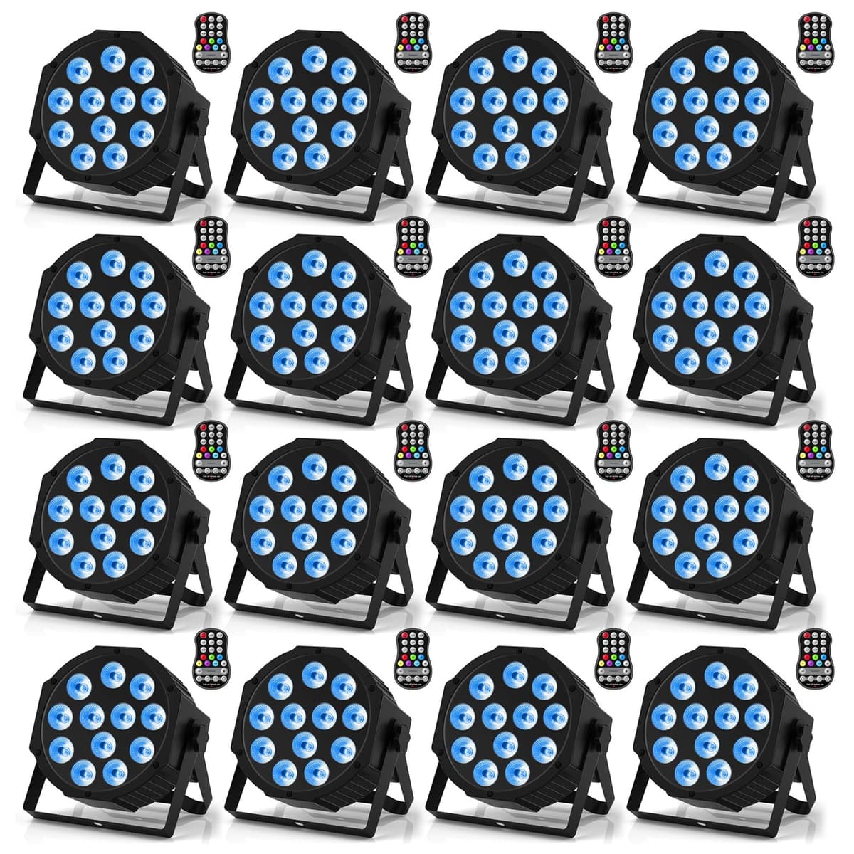 Par Lights Recargable 36W RGBW Uplight HOLDLAMP con Batería, DMX y Control Remoto