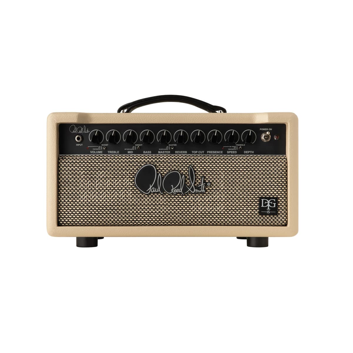 PRS DGT 15 David Grissom 15W Amplificador Head, Circuitos de Tremolo, Boost y Reverb 114100::BL--: