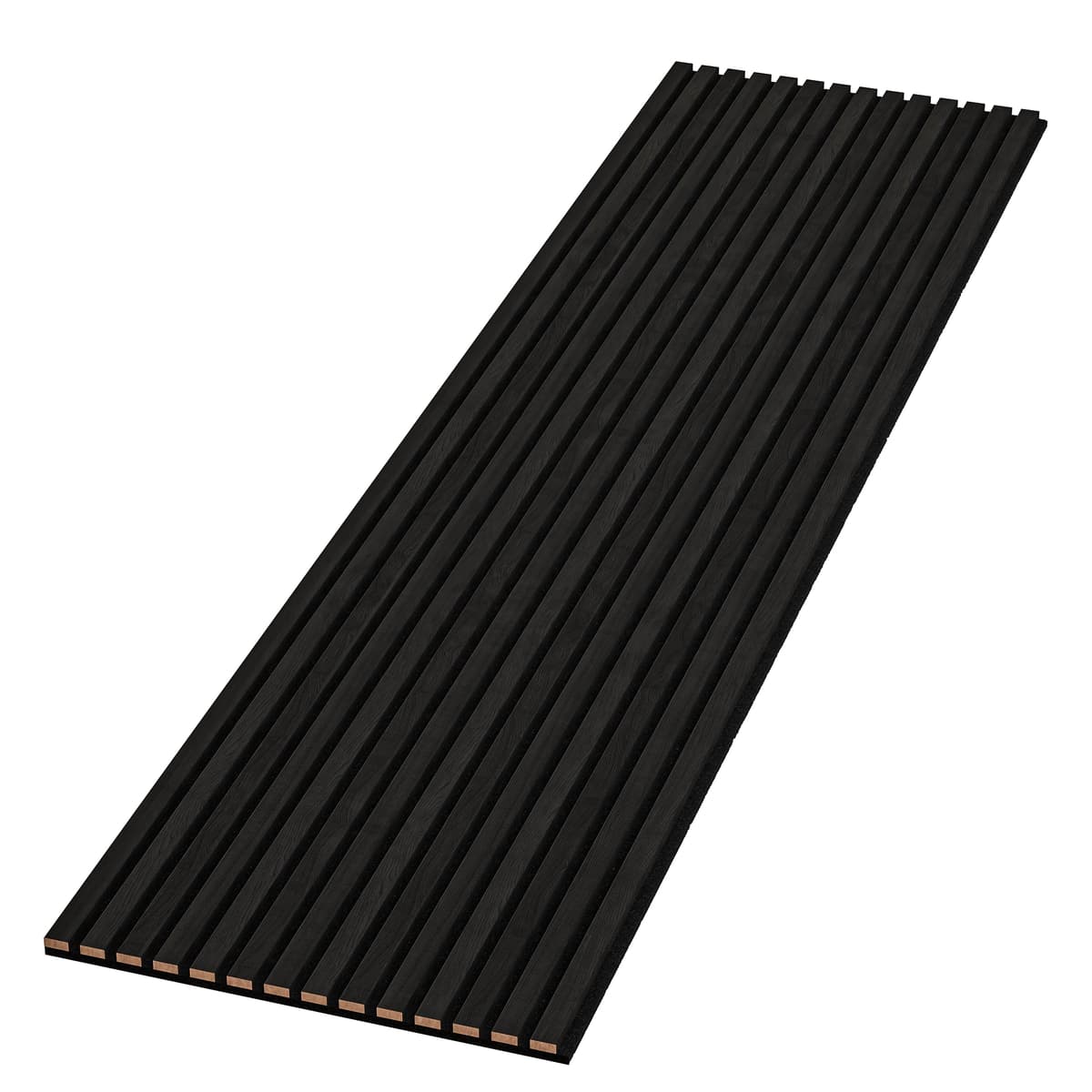 Generic Paneles acústicos 3D Slat Wood 94" x 24" (set 10) Jet Black ACP10