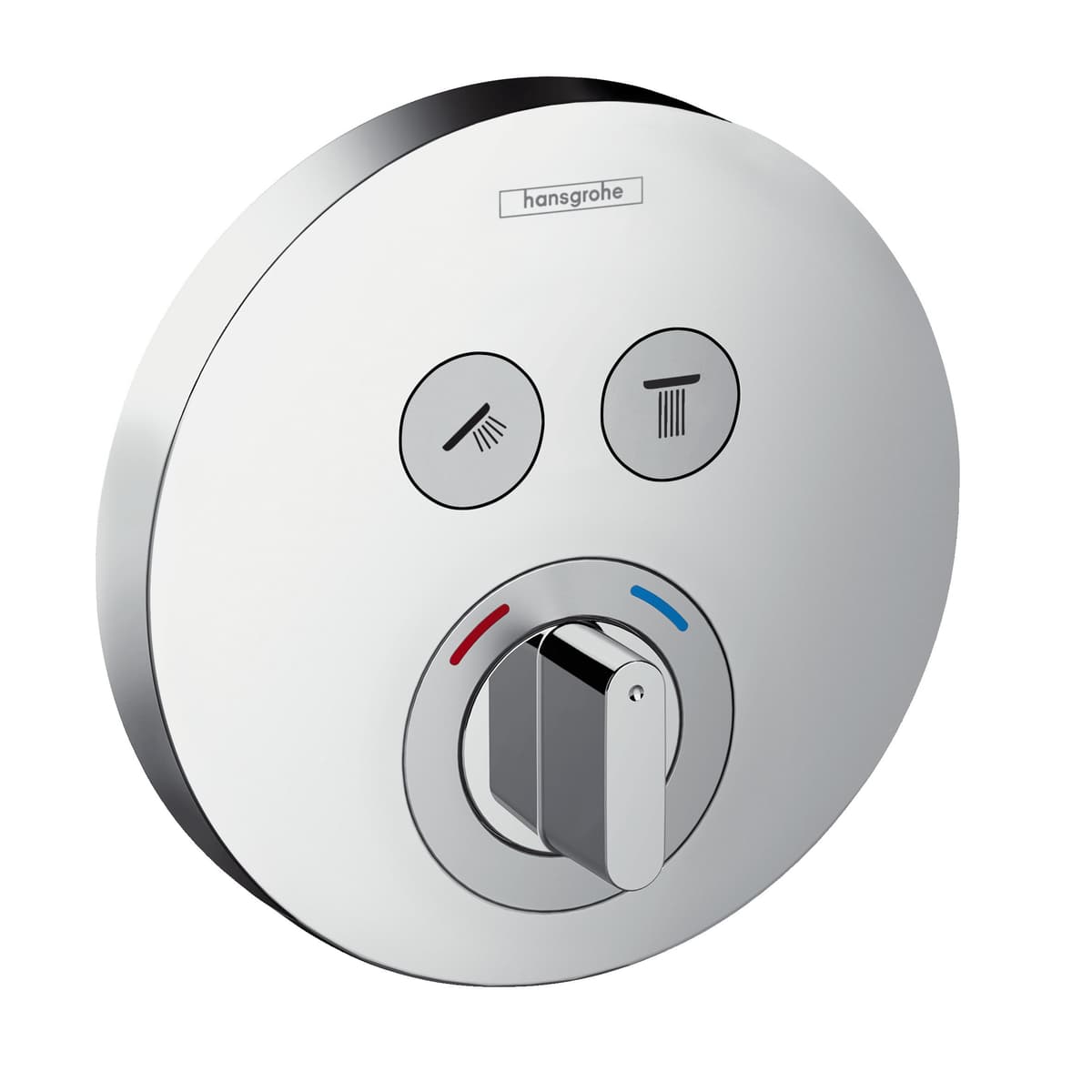 hansgrohe 15748000 juego exterior empotrado mezclador mecánico para 2 servicios plata