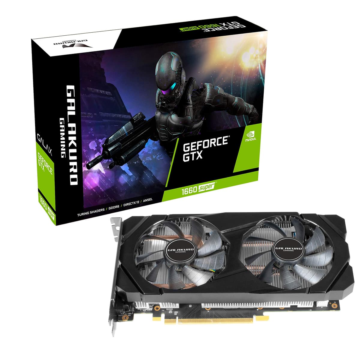 玄人志向 Tarjeta de video orientada a jugadores, GG-GTX1660SP-E6GB/DF