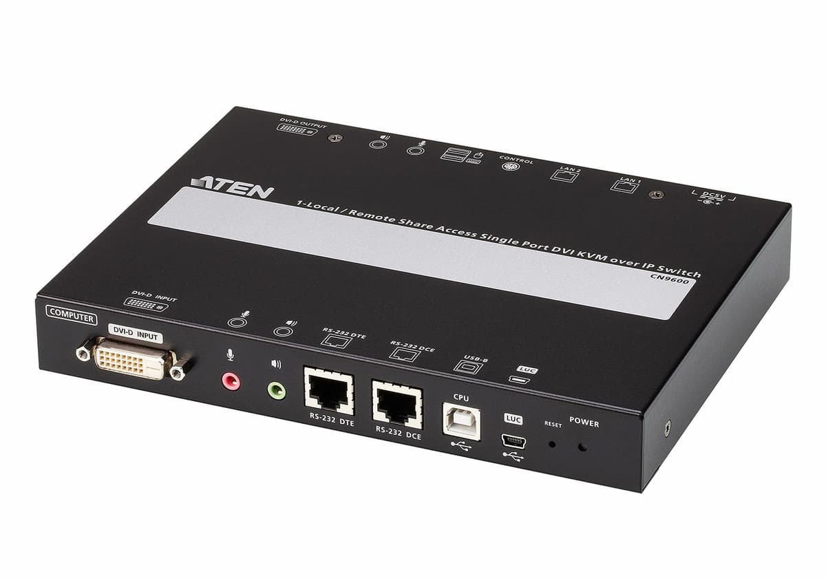 Aten CN9600 KVM Over IP DVI - 1 puerto, acceso local y remoto