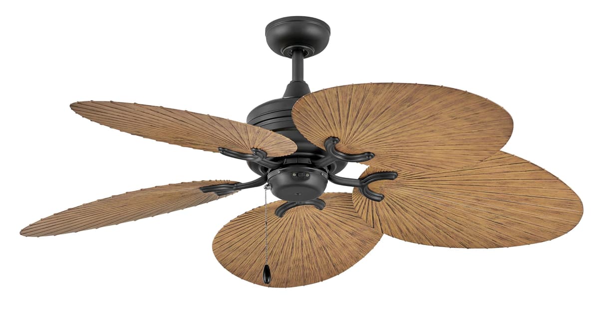 Hinkley Tropic Air 52" Ventilador de Techo Interior/Exterior Matte Black con Aspas en Tono KOA 901952FMB-NWD
