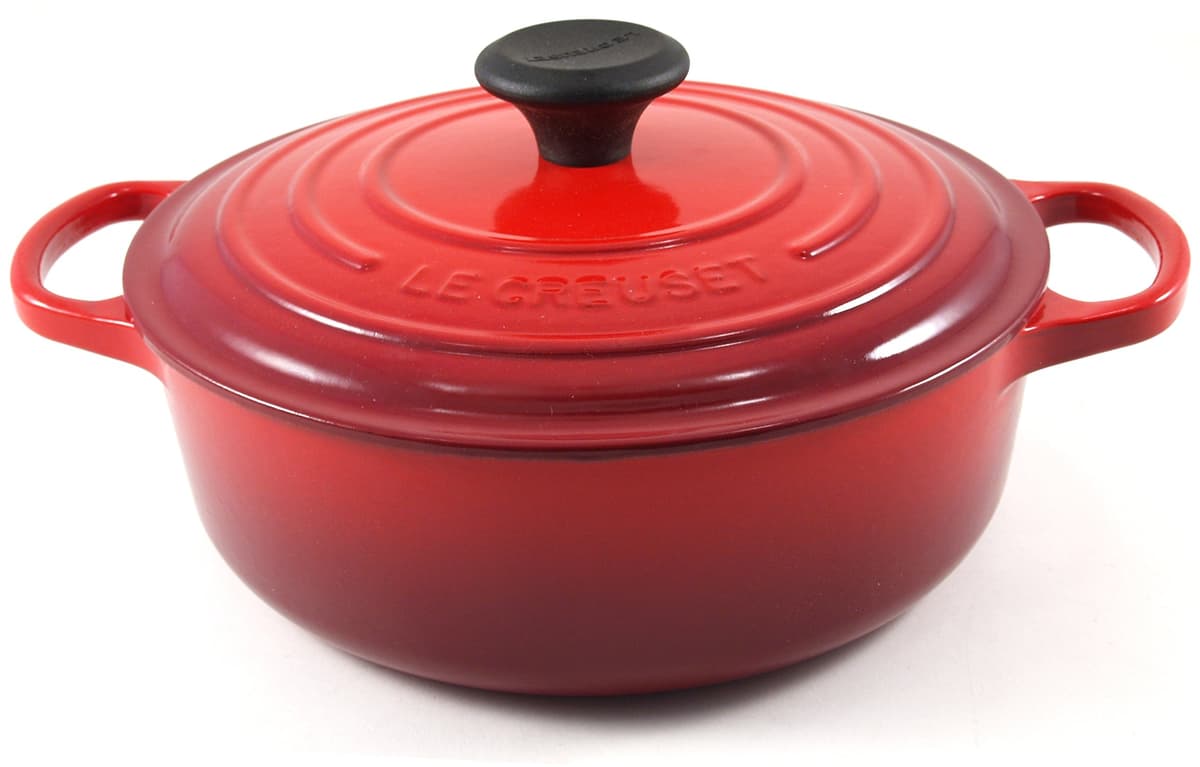 Le Creuset Signature Olla Francesa Redonda Ancha 3.5 qt, Cherry 25179240602422