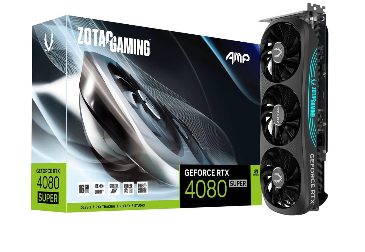 ZOTAC Gaming GeForce RTX 4080 Super AMP 16GB GDDR6X, DLSS 3, IceStorm 2.0, ZT-D40820F-10P