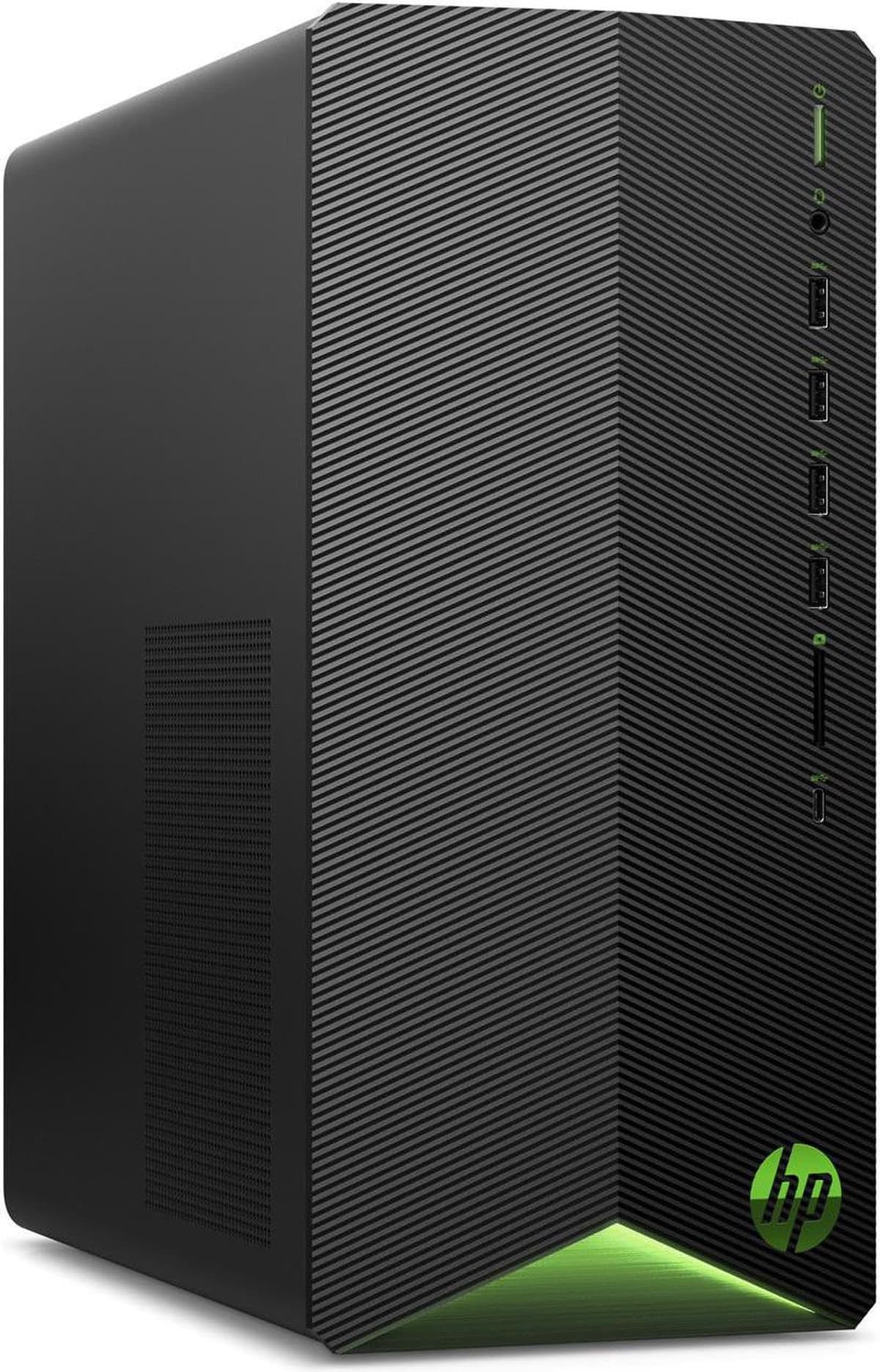 PC Gaming HP Pavilion, Procesador AMD Ryzen 5 5600G, 8 GB RAM, 512 GB SSD, Windows 11, Wi-Fi 5 y Bluetooth 4.2, 9 puertos USB, Torre Gaming Prearmada con Mouse y Teclado (TG01-2030, 2021) 28K6AA#ABA