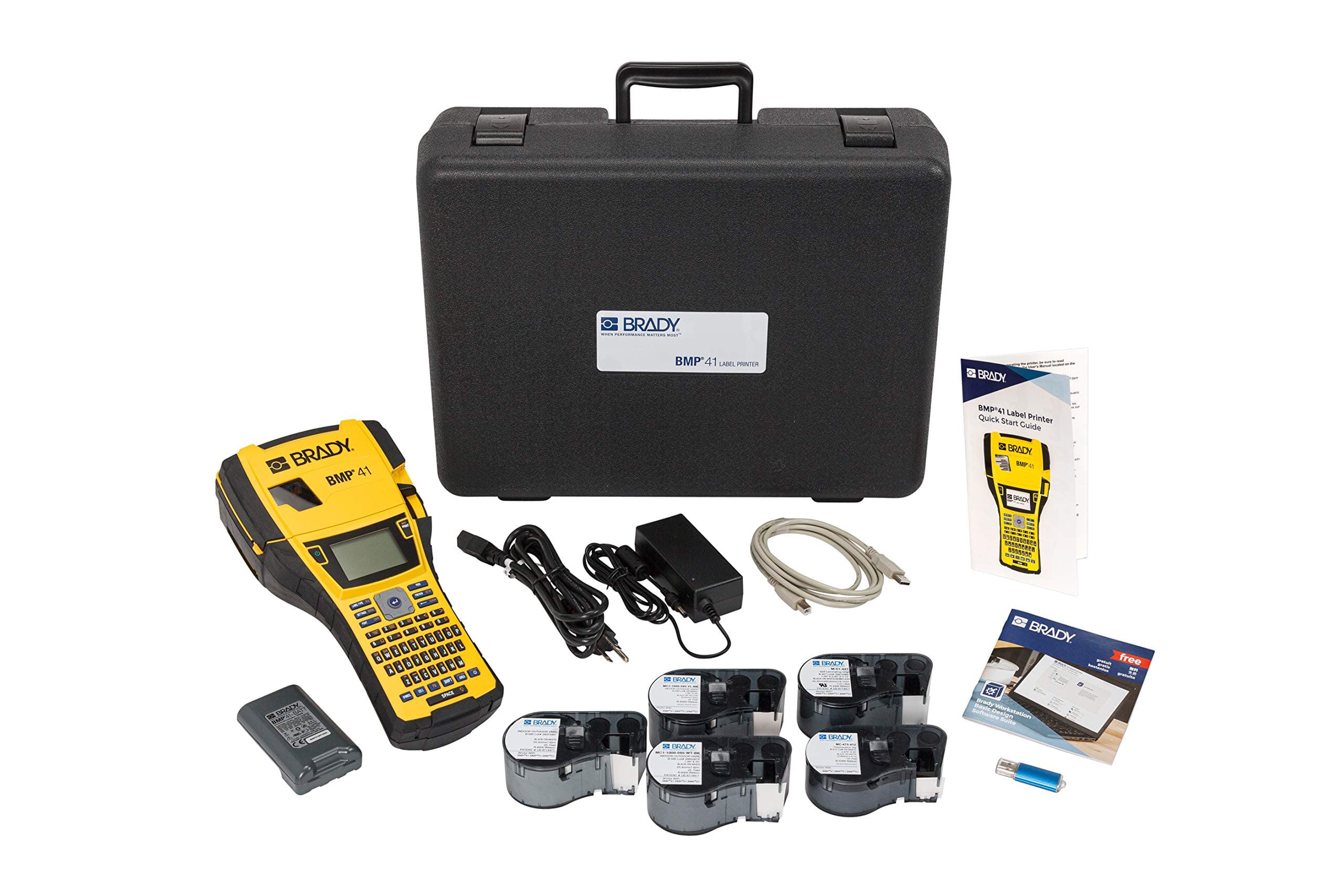 Brady BMP41 Kit inicial DataComm con impresora portátil BMP41-KIT-VD