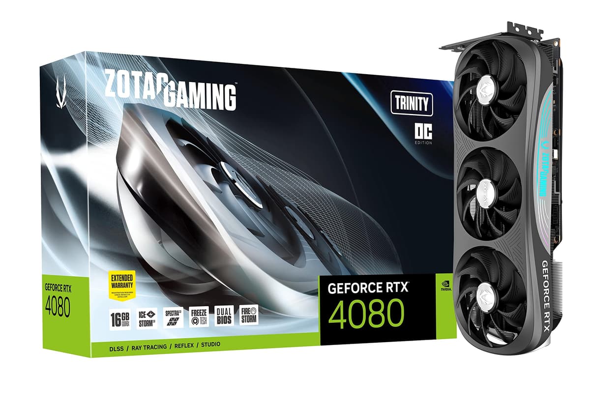 ZOTAC Gaming GeForce RTX 4080 Trinity OC 16GB ZT-D40810J-10P