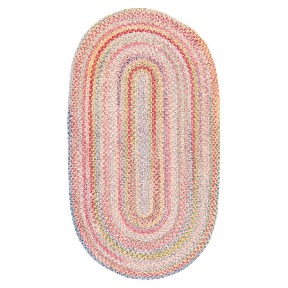 Capel Rugs Baby's Breath Alfombra Ovalada Trenzada 5 x 8 para Área (Rosa) 0450VS05000800510