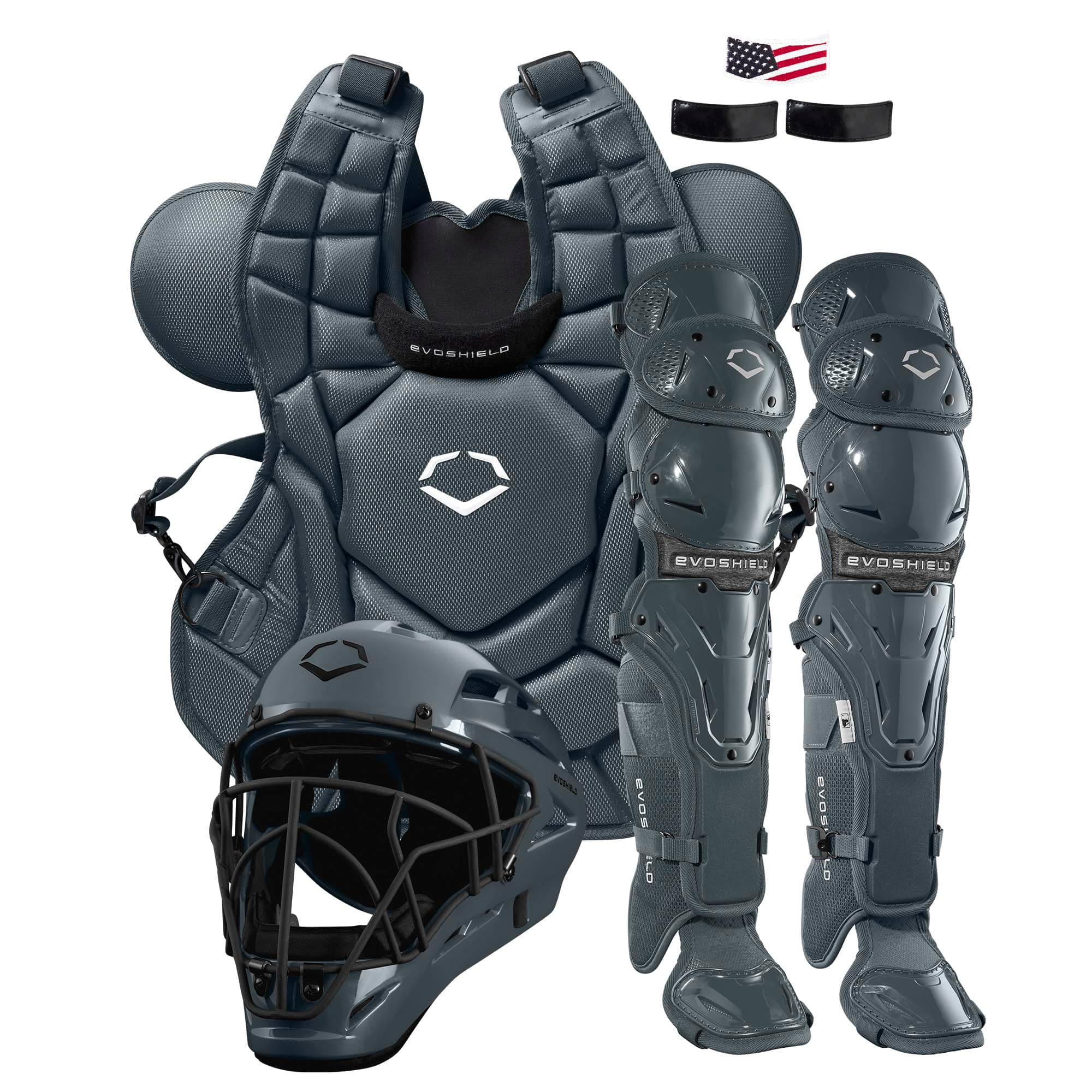 EvoShield G2S Baseball Catcher's Gear Kit - Charcoal, Intermediate Size WB5744402INT