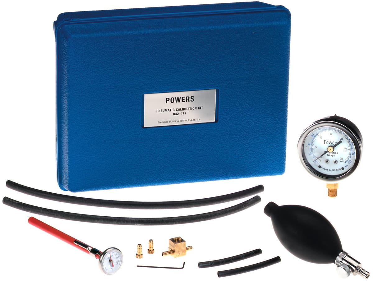 Kit de calibración neumática para termostatos Siemens 832177