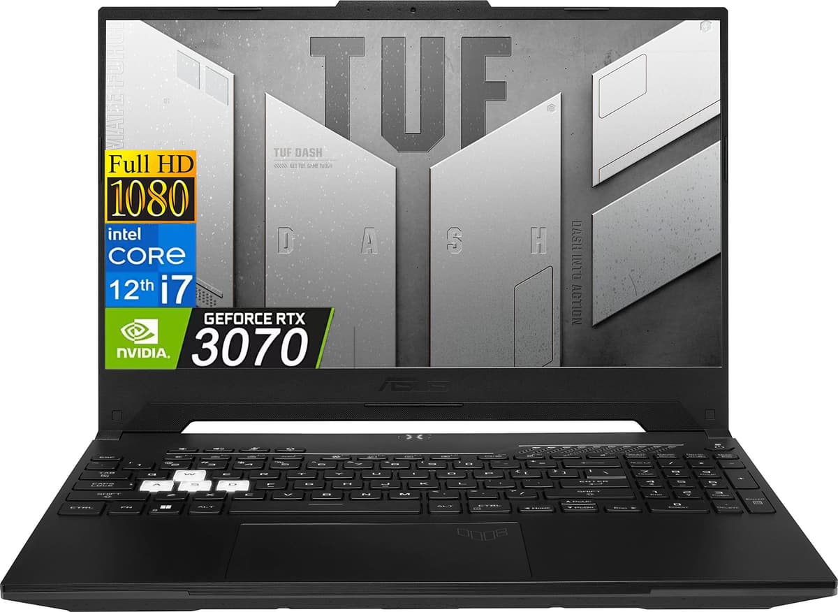 ASUS TUF Gaming 15.6" - Intel i7-12650H, RTX 3070, 64GB DDR5, 2TB SSD, 144Hz