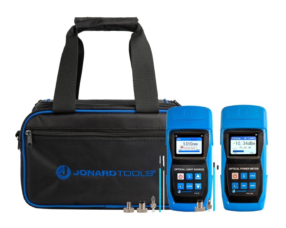 Jonard Tools Kit FPL-5050: Power Meter FPM-50A + Light Source FLS-50 + Estuche H-22