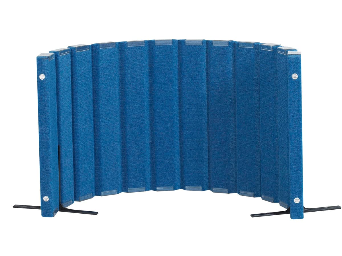 Angeles divisor silencioso 30" x 6' con paneles amortiguadores de sonido, separador de ambientes independiente, azul AB8400PB