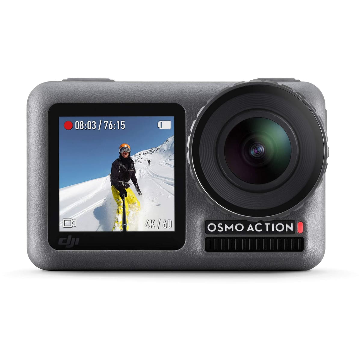 DJI OSMO Action Cámara de acción con doble pantalla, 4K HDR, resistente al agua 11 m, 12MP, batería extra CP.OS.00000058.01