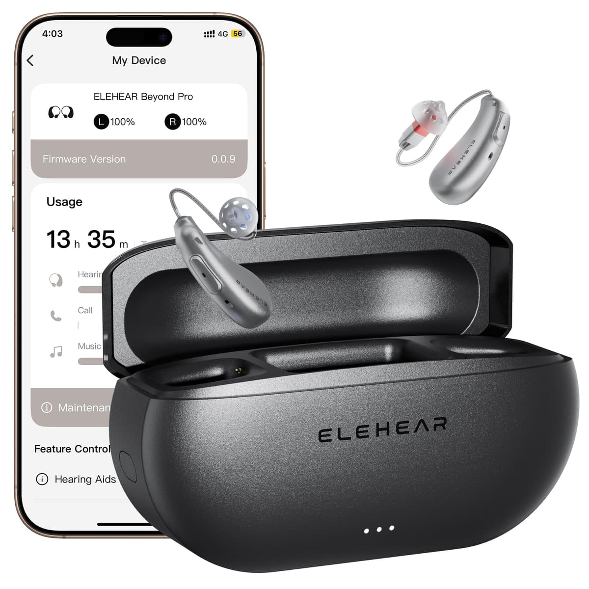 ELEHEAR-Beyond Pro Audífonos Bluetooth OTC con Streaming - Premium VocClear 2.0 Beyond Pro SG1