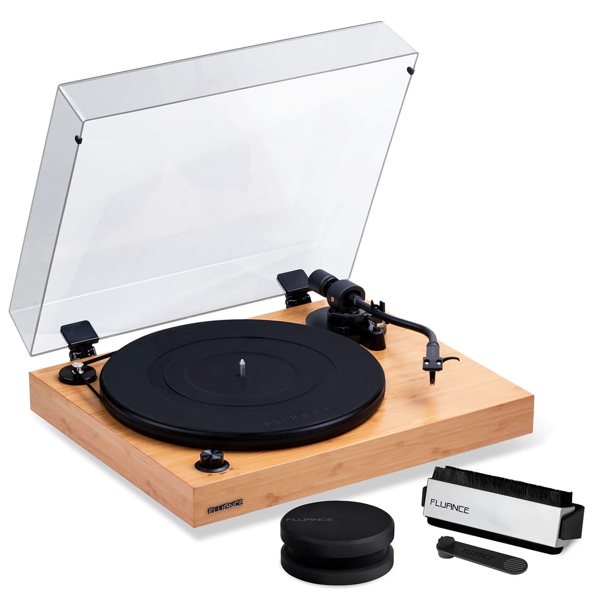 Fluance RT82 Tocadiscos de Alta Fidelidad con Cartucho Ortofon OM10 RT82BVB52RW03