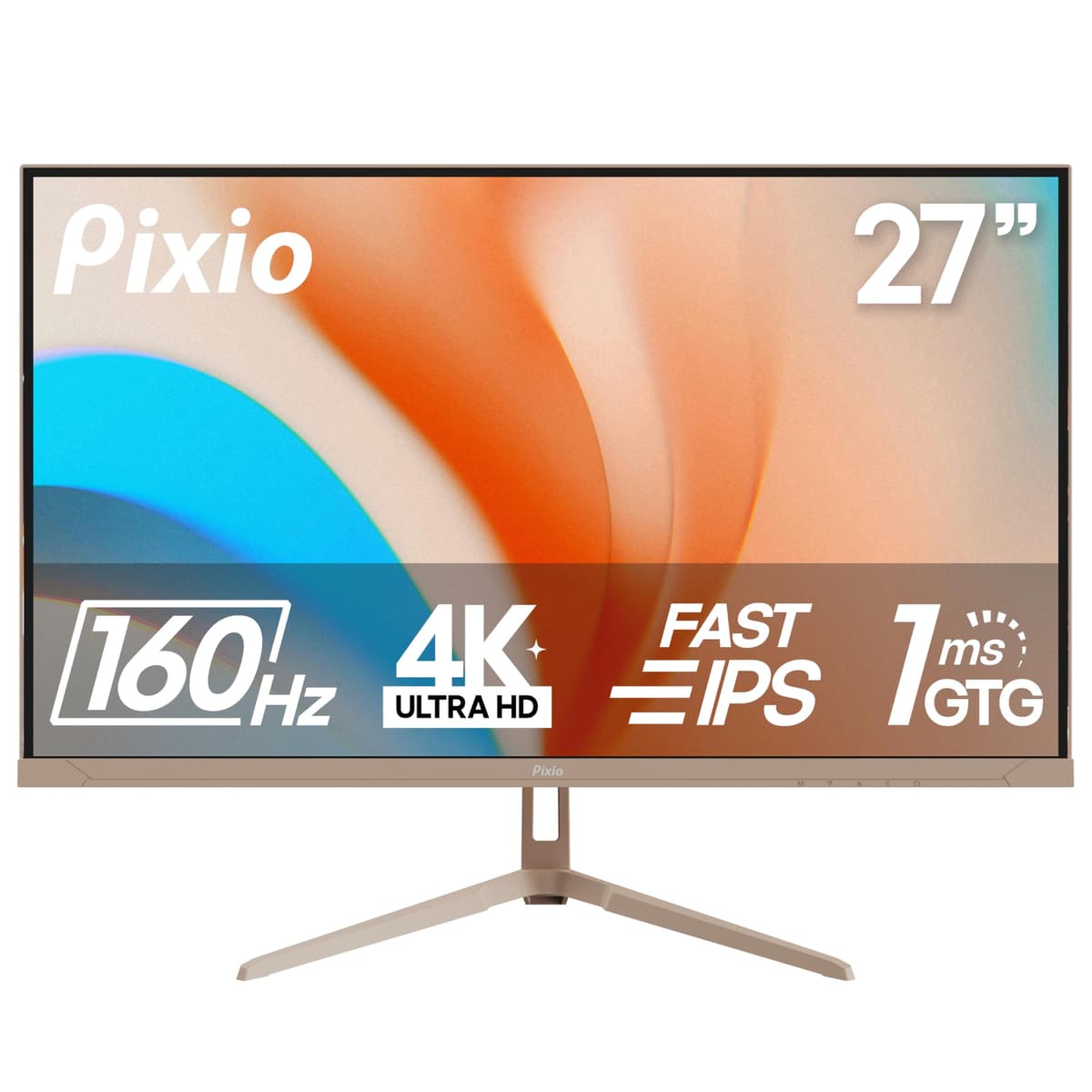 Pixio PX27U Wave Beige 27" 4K 160Hz Fast IPS 1ms GTG Adaptive Sync HDMI 2.1/DP 1.4