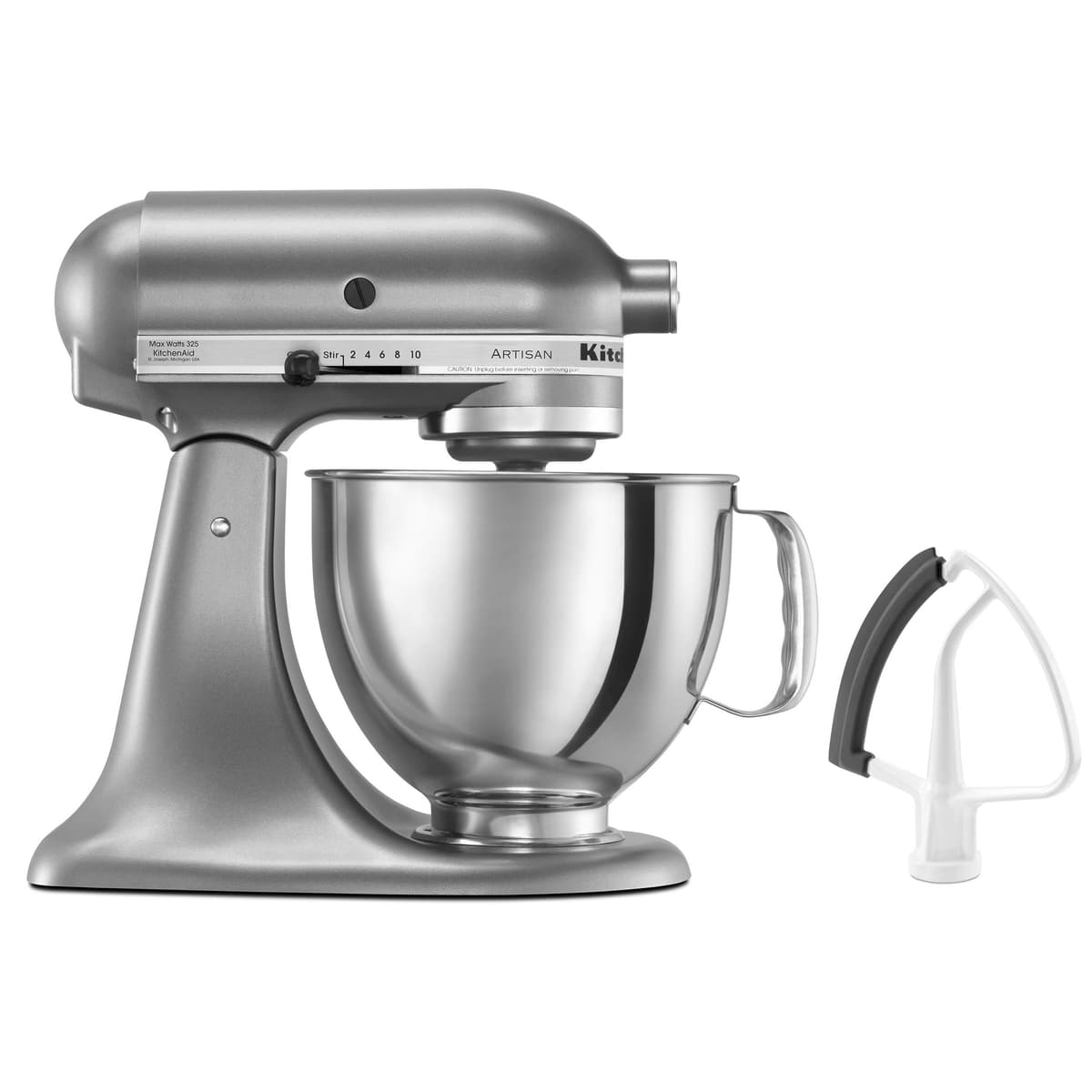 KitchenAid Artisan Series Batidora de 5 qt Tilt-Head KSM150FECU Contour Silver