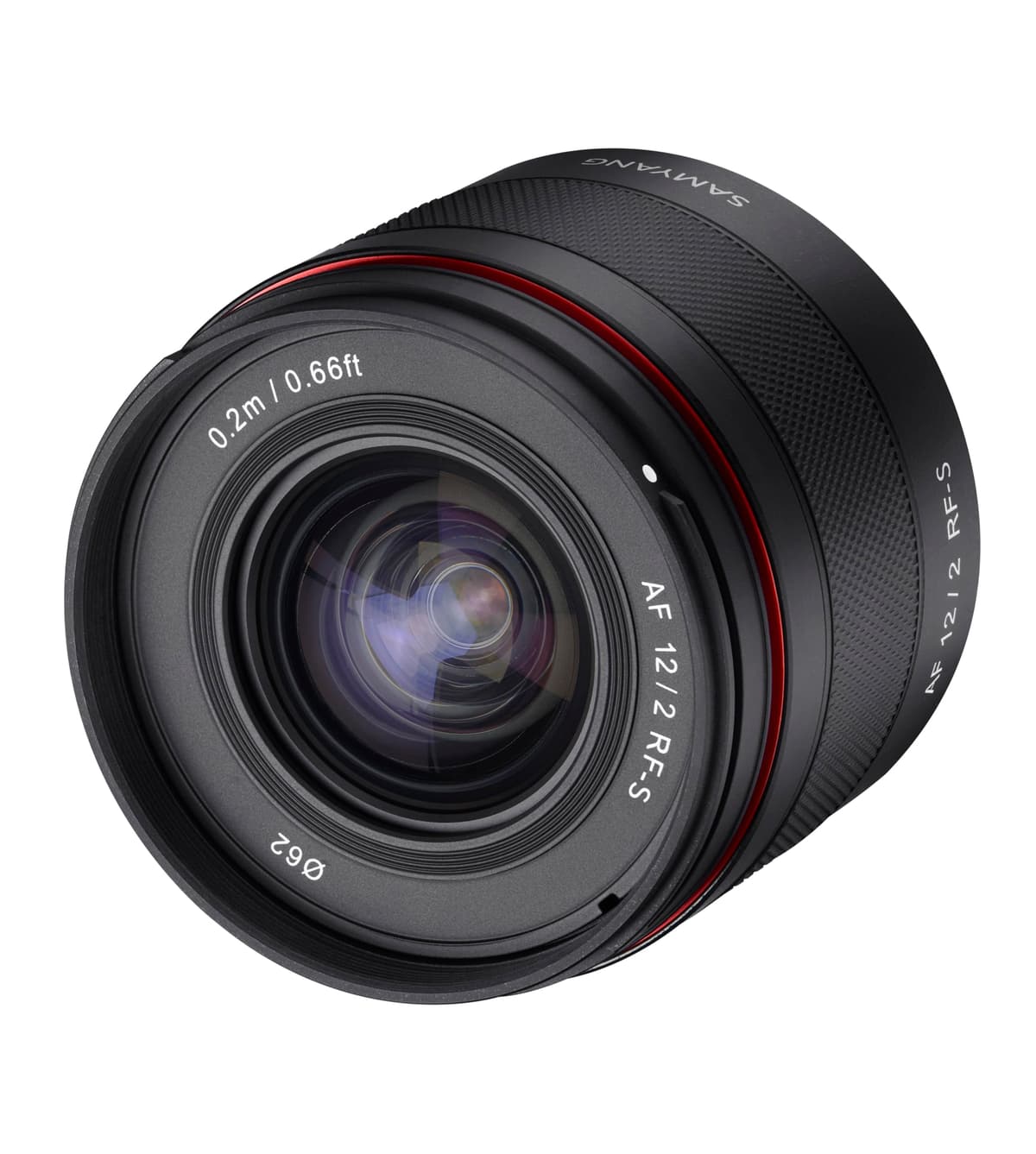 Samyang 12 mm F2.0 AF Objetivo Gran Angular Ultra para Montura Canon RF-S - Prime APS-C Compacto, Apertura Rápida F2, Enfoque Automático, Sellado contra Intemperie, STM Lineal, Filtro de 62 mm, Ideal para Viajes y Fotografía Nocturna SYIO12AF-RFS