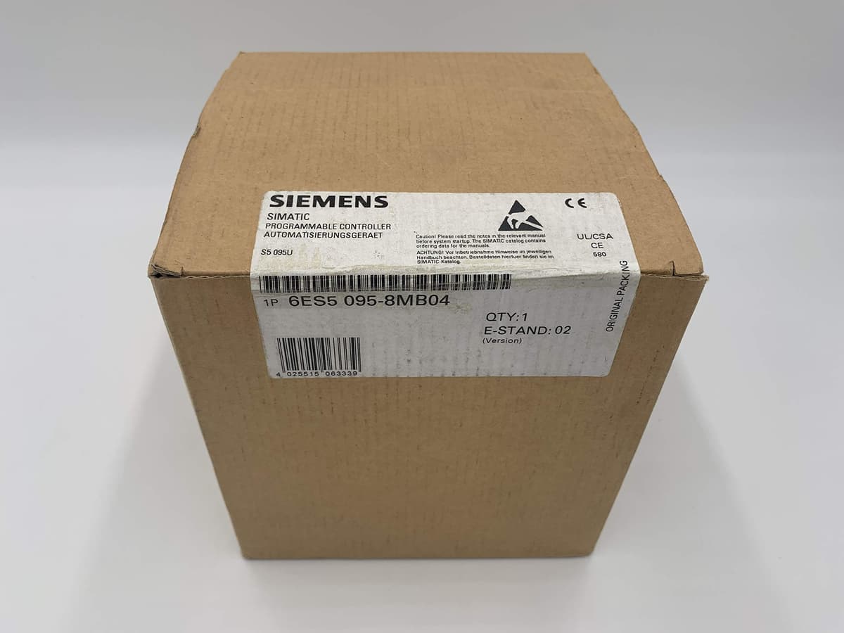 6ES5095-8MB04 Siemens Simatic S5 CPU PLC Controller S5 95U Compact Unit con PROFIBUS