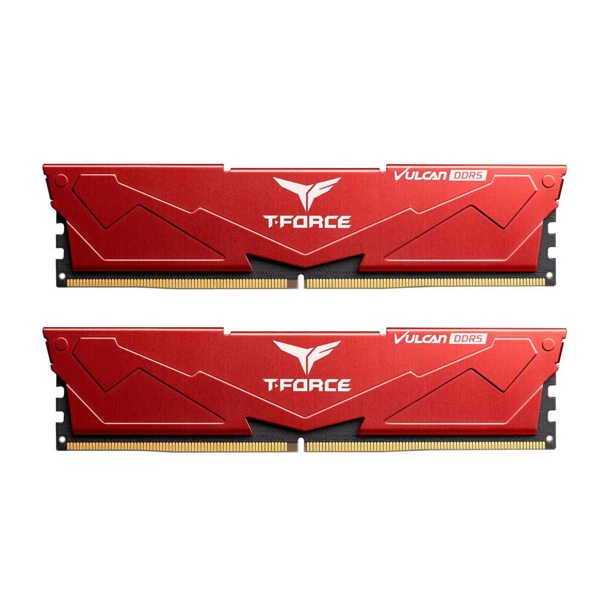 TEAMGROUP T-Force Vulcan DDR5 32GB (2x16GB) 6000MHz (PC5-48000) CL30 Memoria para Escritorio Compatible con Intel XMP 3.0 y AMD EXPO Red FLRD532G6000HC30DC01
