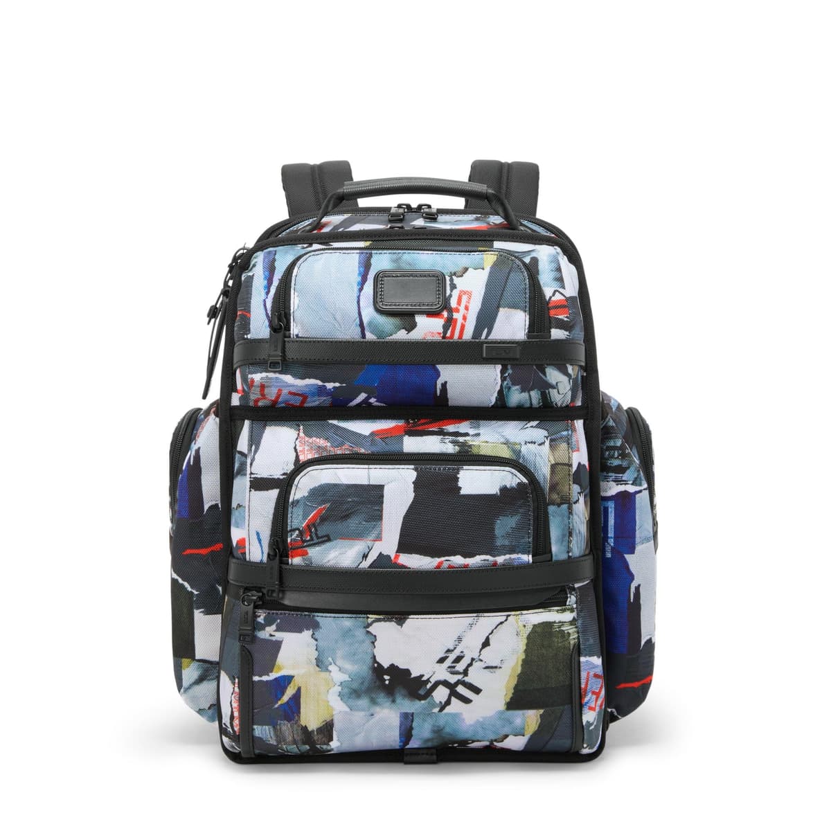 TUMI - Mochila Alpha Brief Pack - Mochila de Trabajo y Viaje para Hombre y Mujer con Correa Acolchada Ajustable - Compatible con Pantallas de hasta 15" - Estampado Wheatpaste 156482-A754