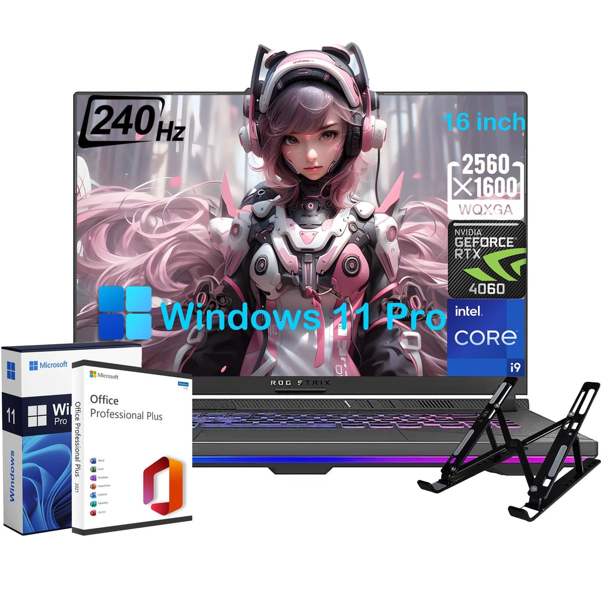 ASUS ROG Strix G16 16" WQXGA 240Hz, Intel i9-14900HX, RTX 4060, 32GB DDR5, 2TB SSD, Windows 11 Pro ASUS ROG Strix G16 Gaming Laptop