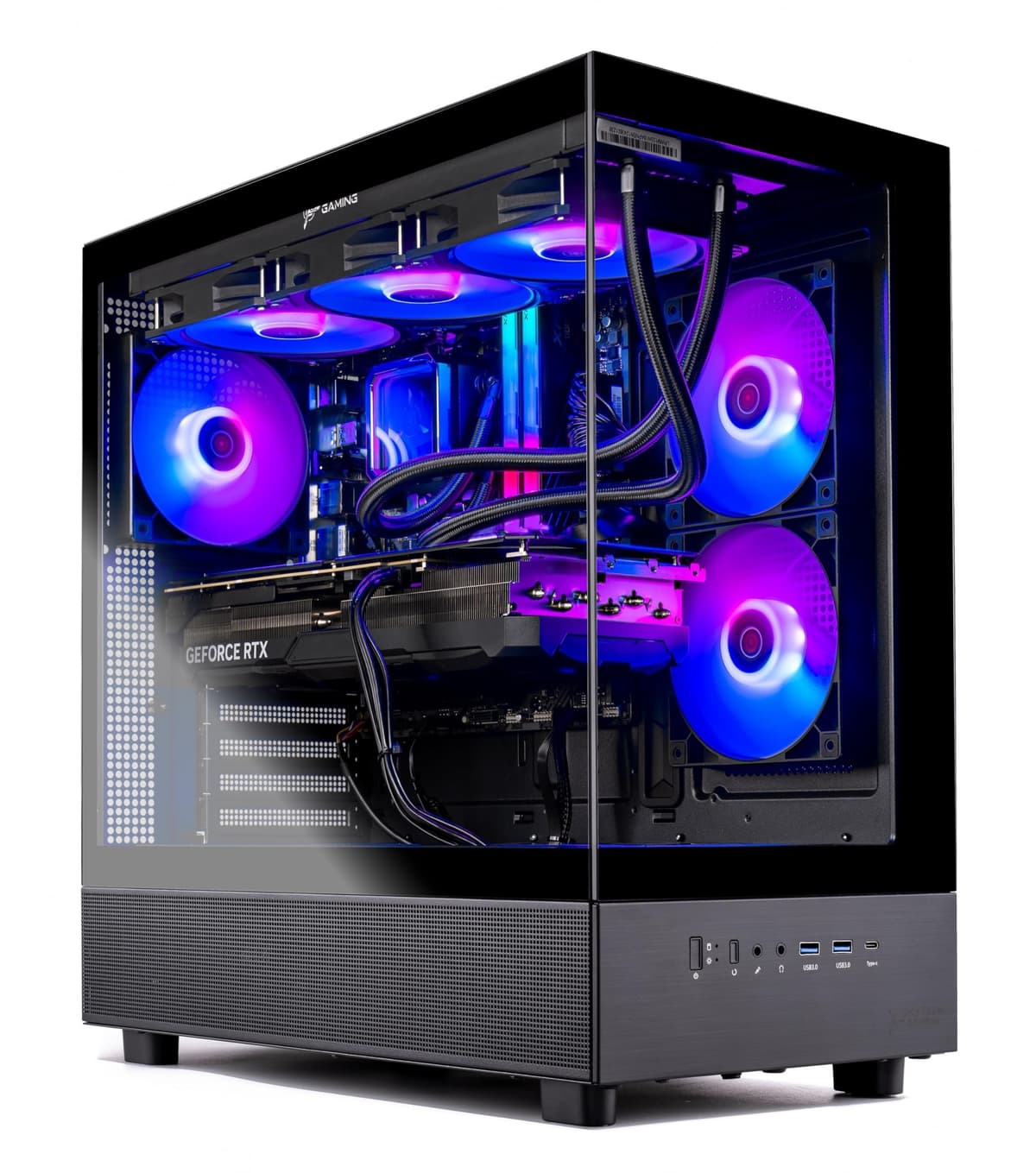 Skytech Gaming Azure 3 PC Gaming, Ryzen 7 7800X3D, RTX 5060 Ti 16GB, 1TB Gen4 NVMe, 32GB DDR5,360 ARGB AIO, 850W Gold ST-AZURE3-1896-B-AL