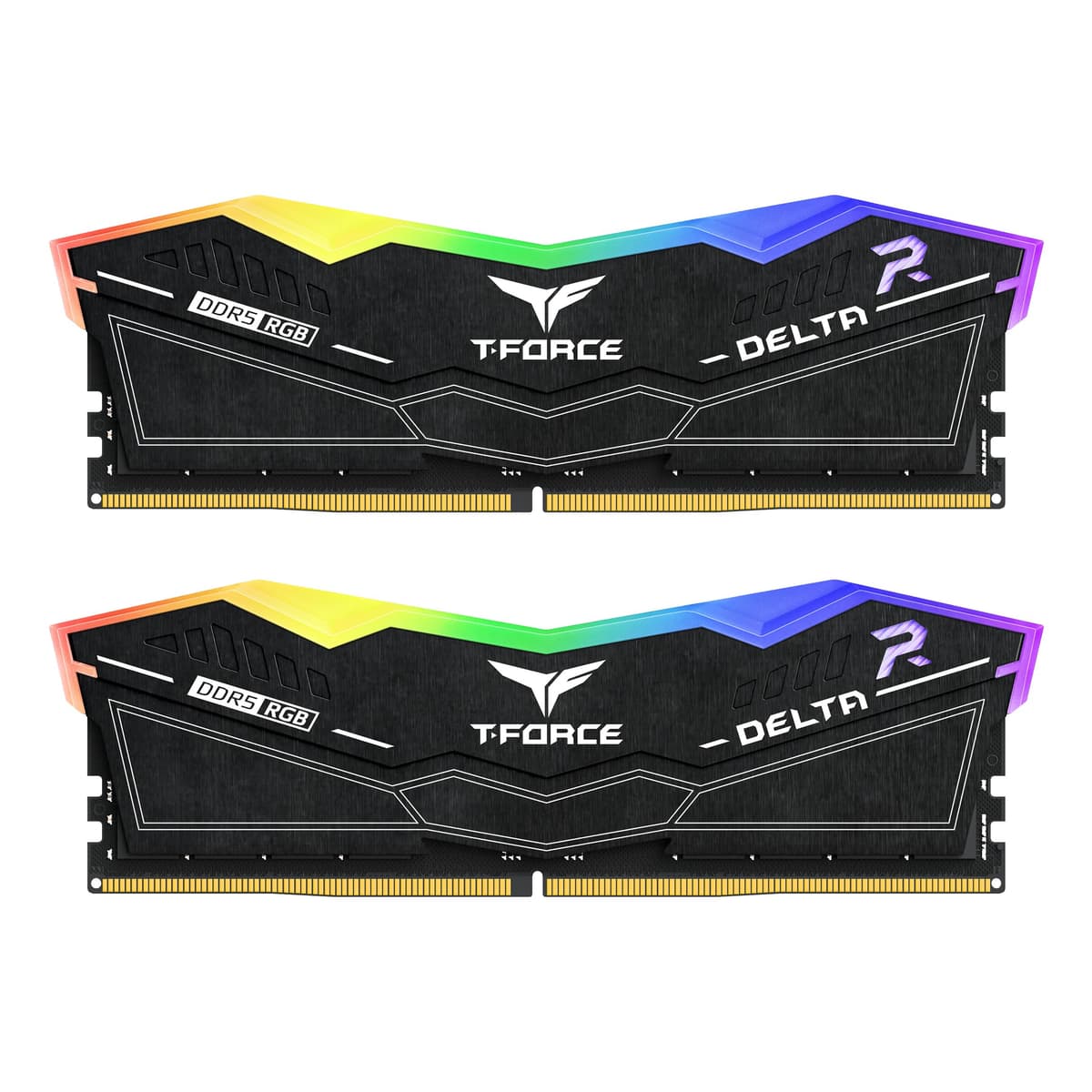 TEAMGROUP T-Force Delta RGB DDR5 RAM 32GB (2x16GB) 6400MHz PC5-51200 CL38 Módulo de Memoria para Desktop para Chipset Serie 600/700 Compatible con XMP 3.0 Negro FF3D532G6400HC38JDC01