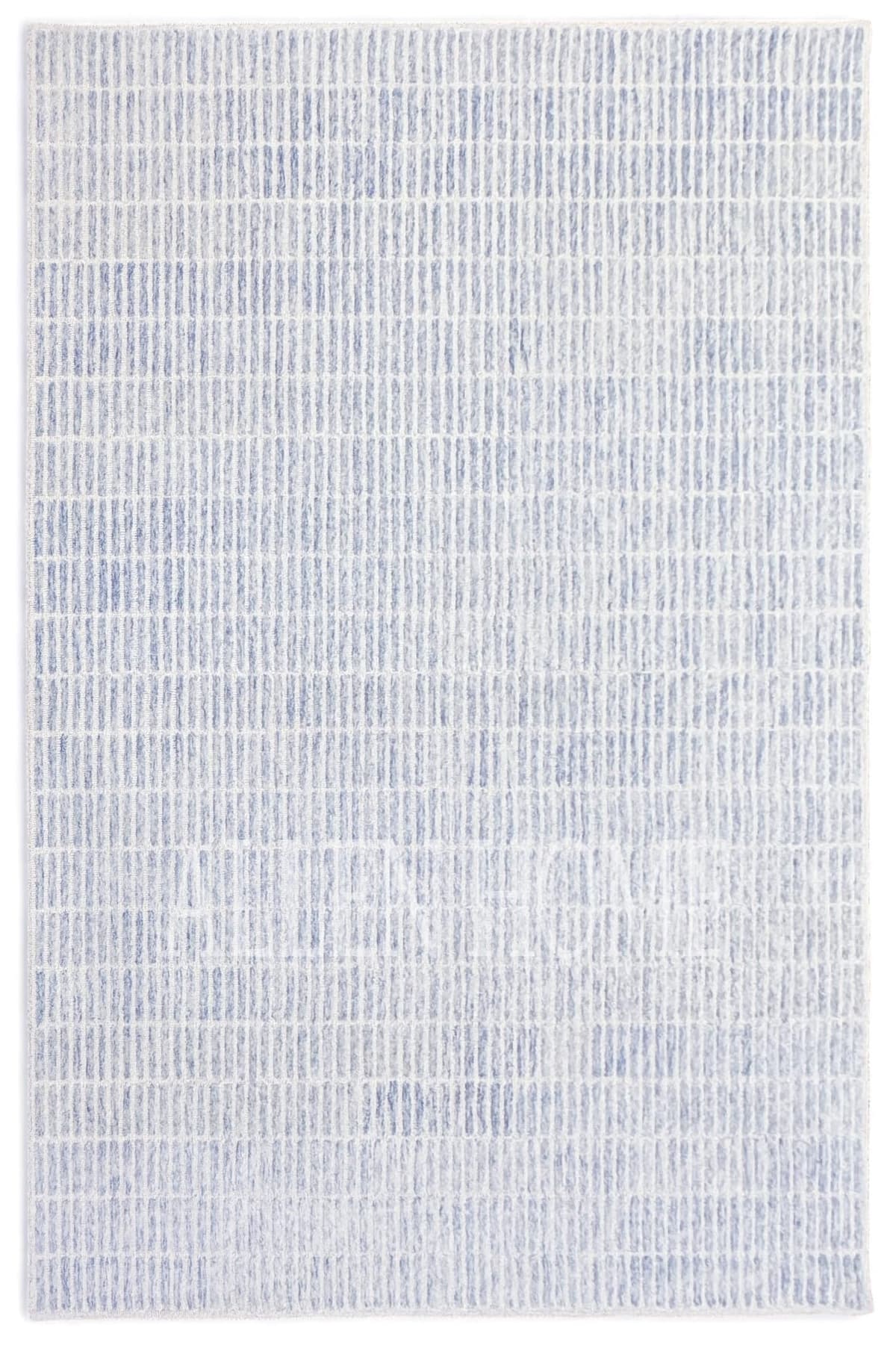 Allen Home Alfombra redonda Capitola de lana 100% - hand tufted, color azul, 8’ AH-CAPITOLA-BLUE-8'R