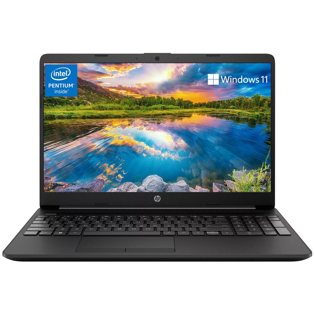 HP Pavilion de 15.6" HD para empresas y estudiantes, 16GB RAM, 1TB SSD, Intel Quad-Core Pentium N5030, cámara web, conferencias en línea, carga rápida, WiFi, Windows 11, con accesorio GM, negro