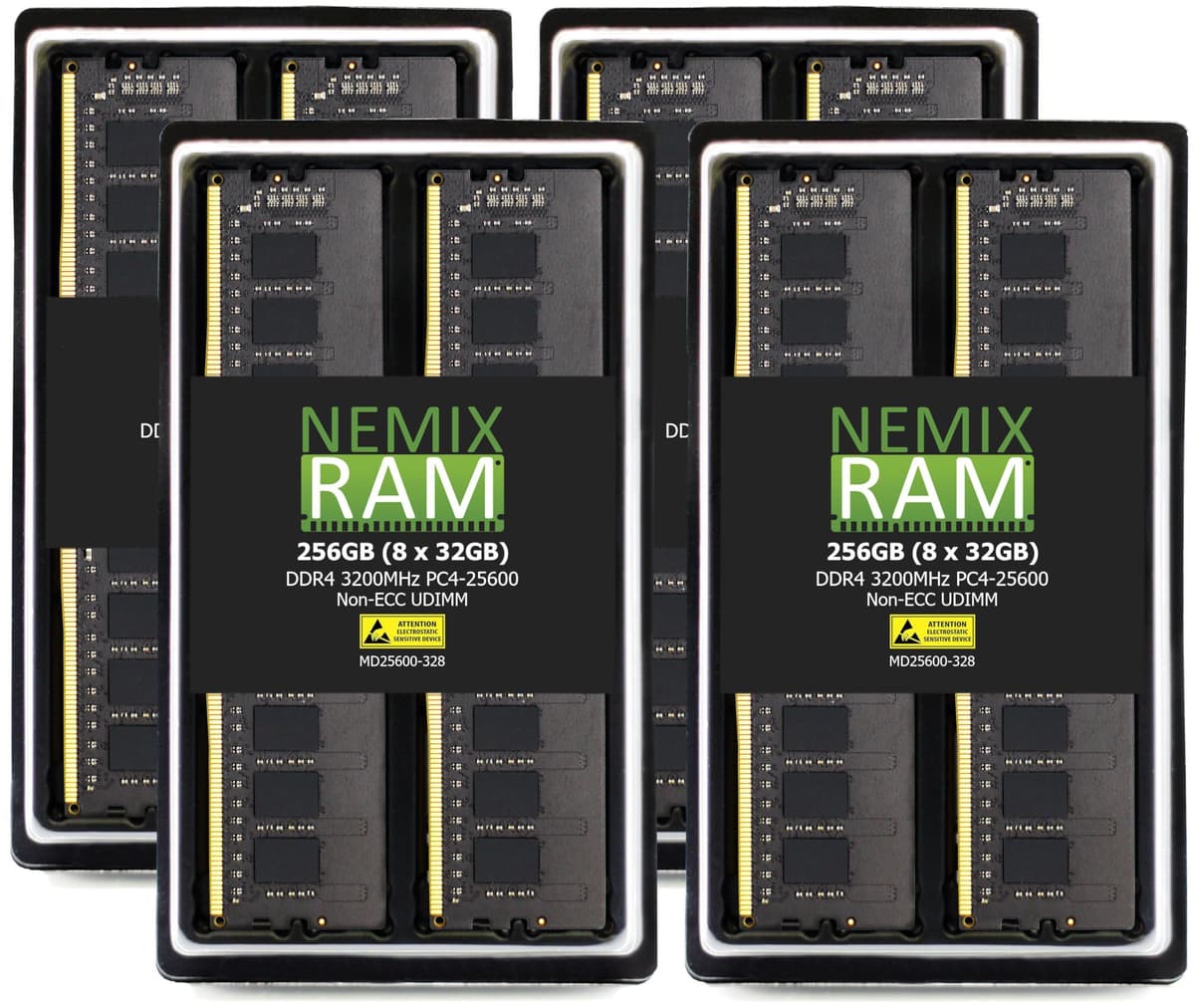 NEMIX RAM 256GB (8x32GB) DDR4 3200MHz UDIMM MD25600-328K08-G