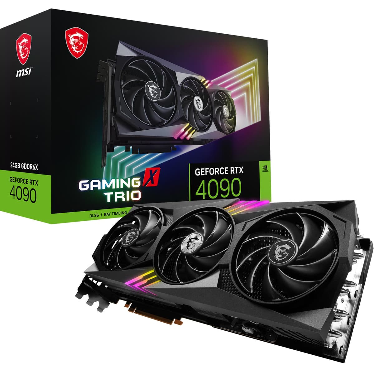 MSI GeForce RTX 4090 GAMING X TRIO 24G, 24GB GDDR6X, TRI FROZR 3 V510-006R